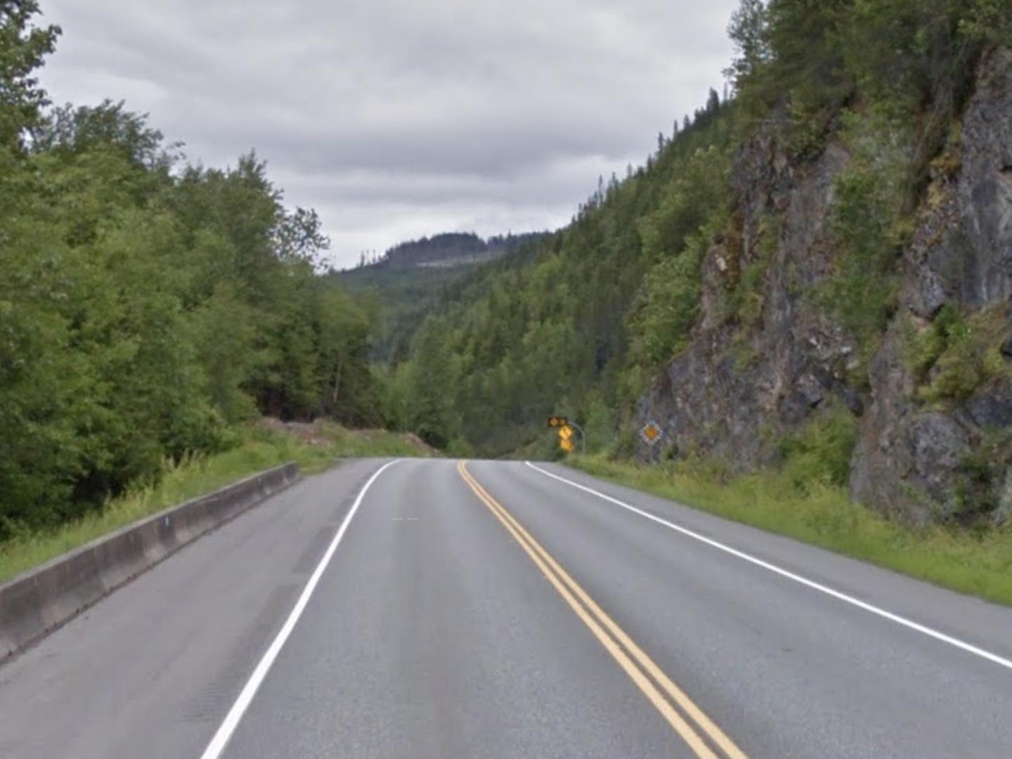 Highway 16, also called the Highway of Tears, in B.C. (Photo: Google Maps)