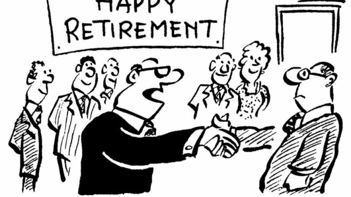 Cartoon about retirement