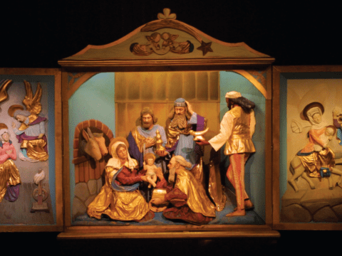 Photograph of a crèche