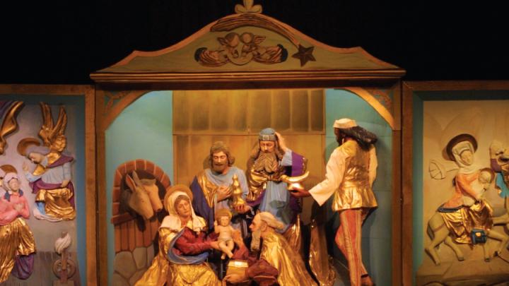 Photograph of a crèche