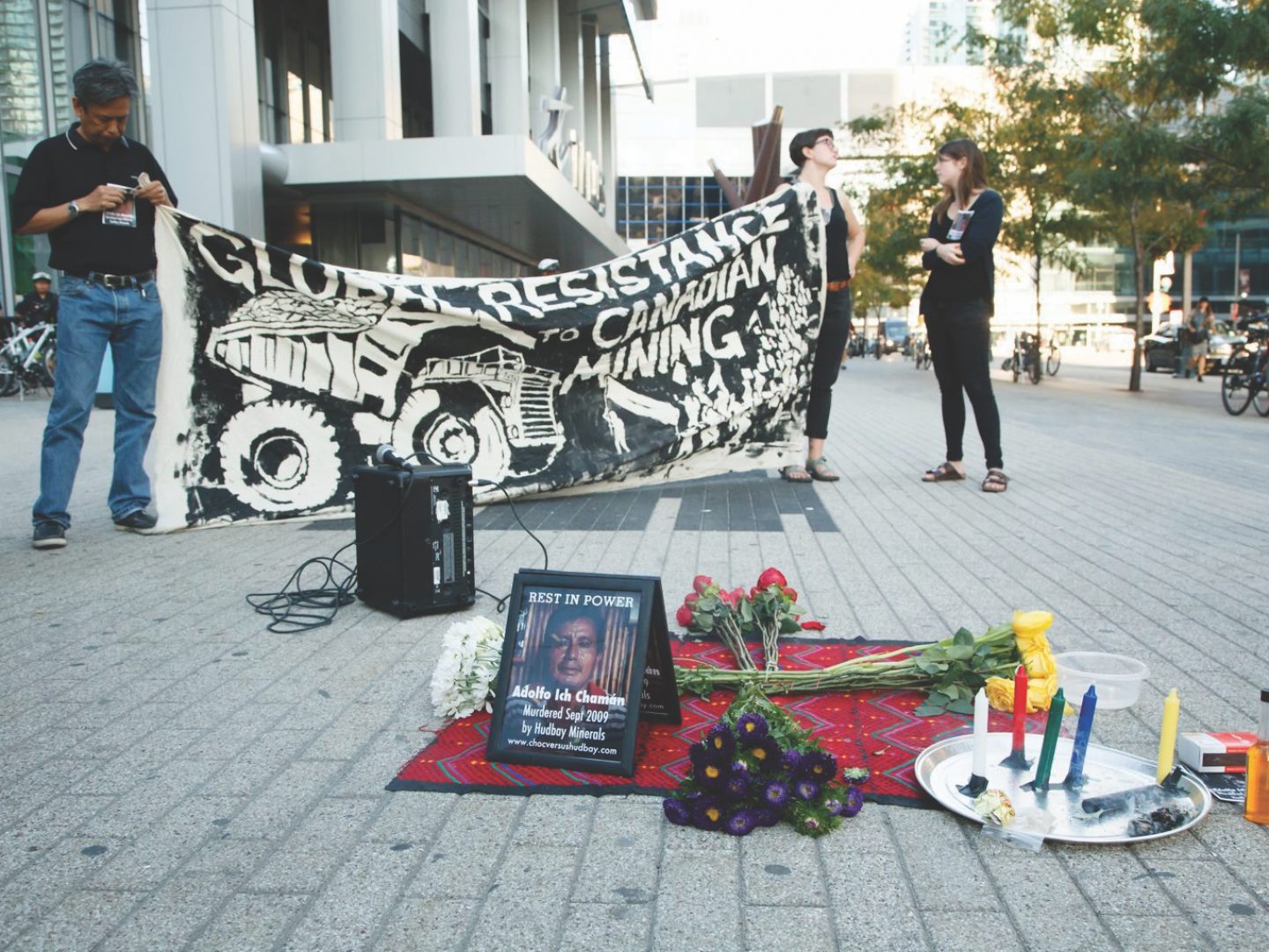 memorial in Toronto for Guatemalan atrocities