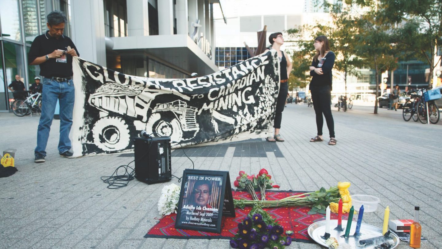 memorial in Toronto for Guatemalan atrocities