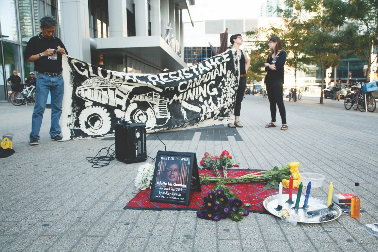 memorial in Toronto for Guatemalan atrocities