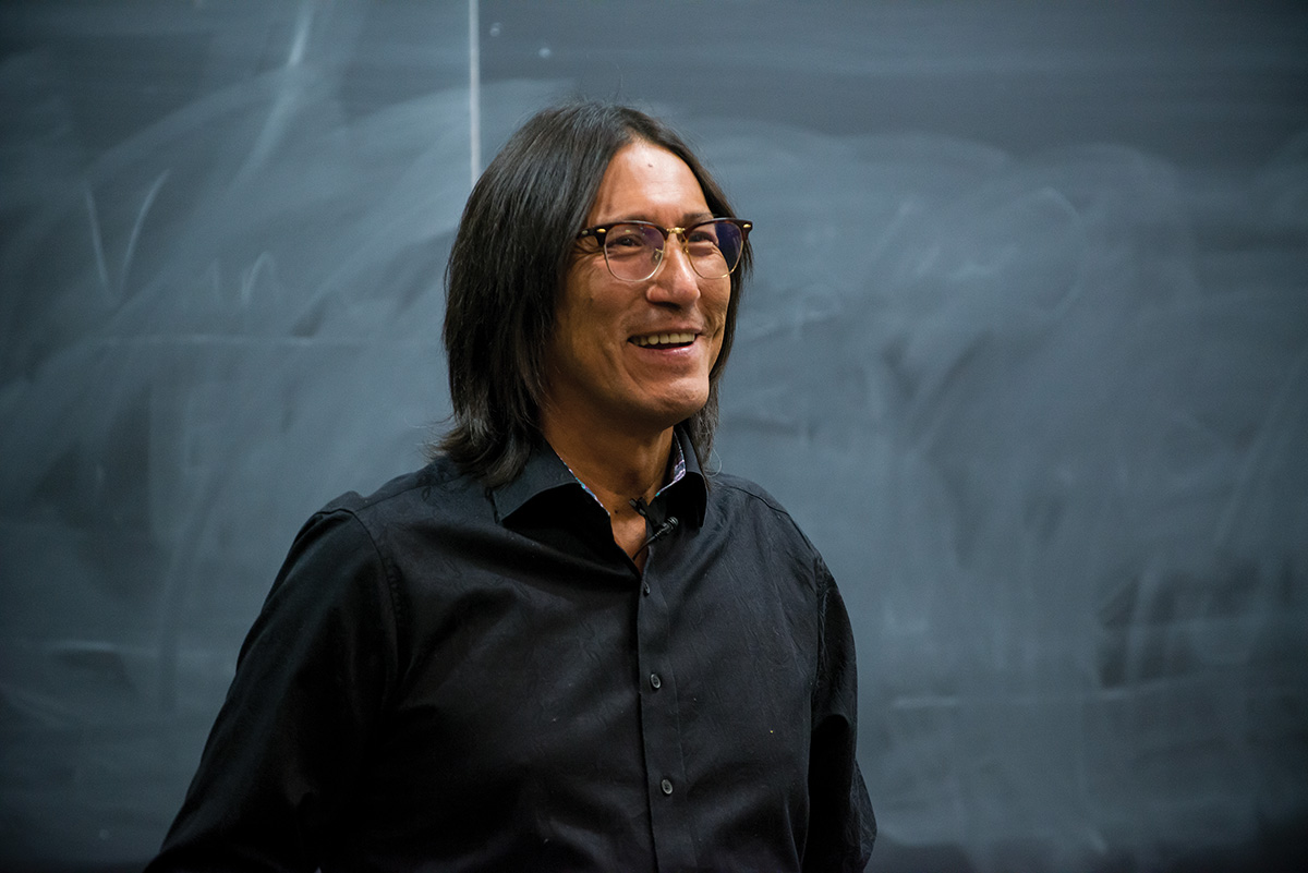 Richard Wagamese, author of Embers: One Ojibway’s Meditations. Copyright Queen’s University/Garrett Elliott Photography