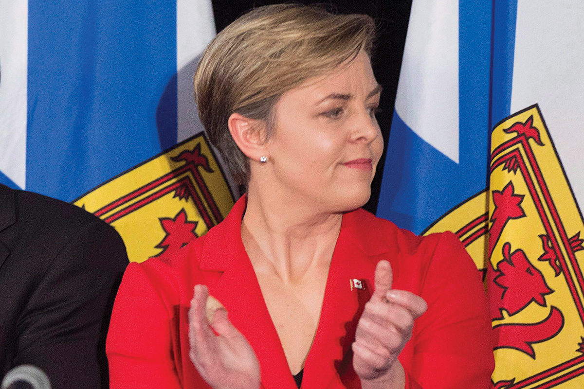 Kellie Leitch at the Conservative leadership debate in Halifax last February. Photo by Andrew Vaughan/The Canadian Press