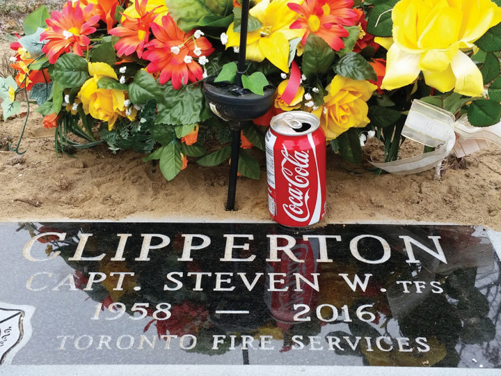 The grave of Steven Clipperton, the author’s brother. Photo courtesy of Sheri Clipperton