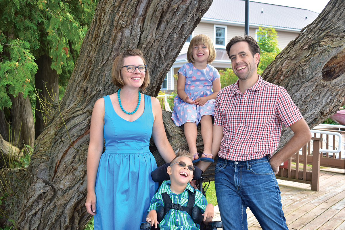 The Sharp family in August. From left, Kara Melissa, Sebastian, Tallula and Alastair. Courtesy of Kara Melissa Sharp