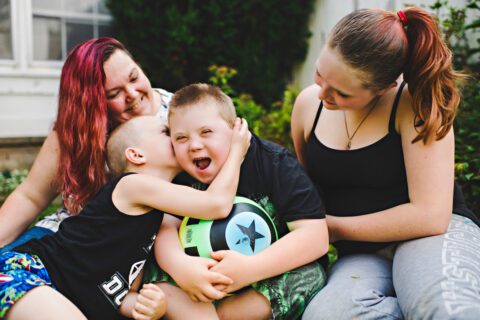 Samantha, Harley, Taylor and Decklyn. Photo by Hilary Gauld-Camilleri
