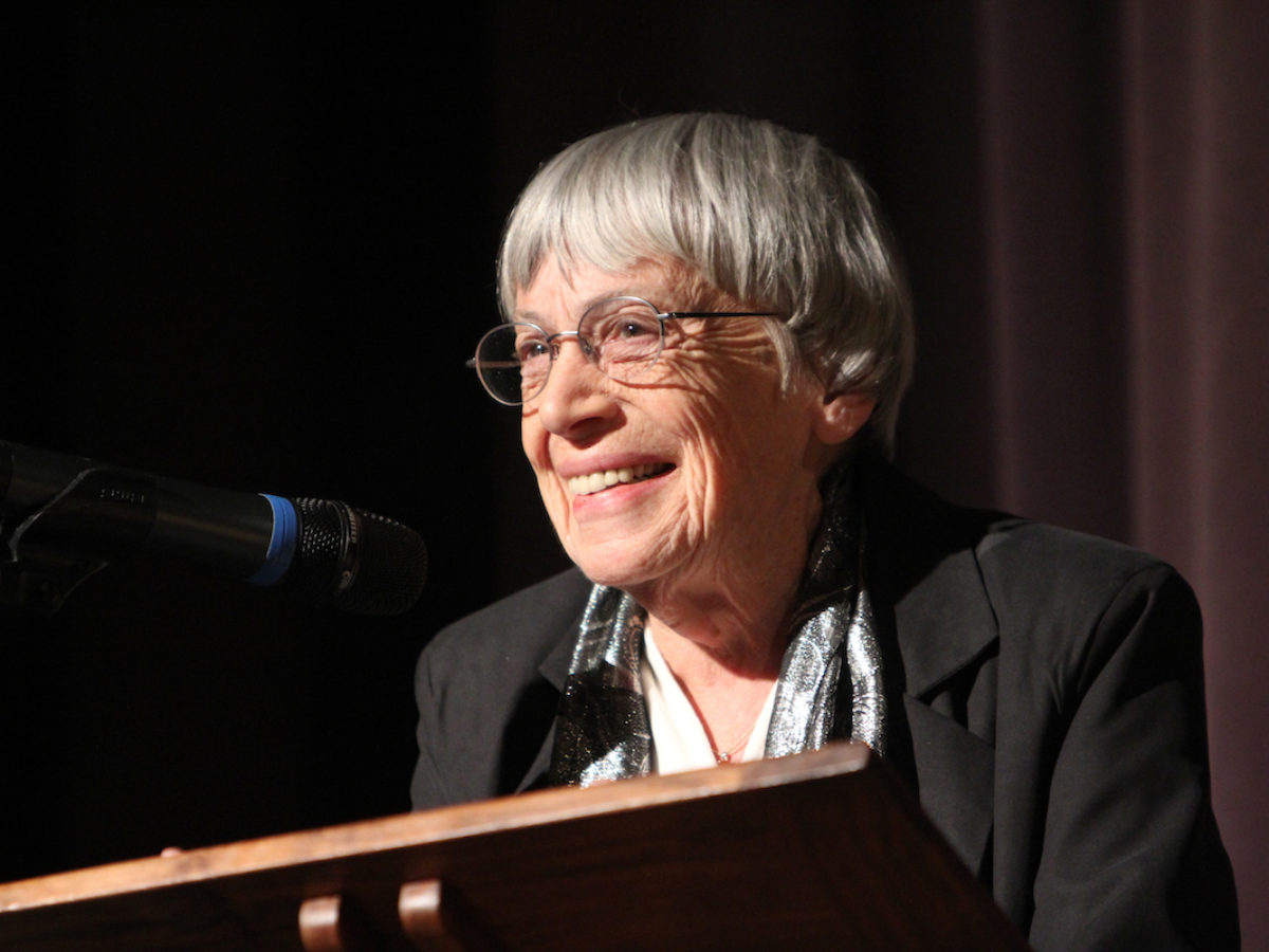 Author Ursula K. Le Guin in 2014. Photo by Jack Liu