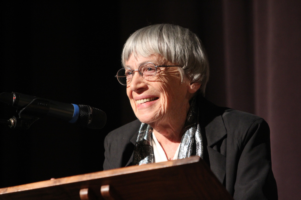 Author Ursula K. Le Guin in 2014. Photo by Jack Liu