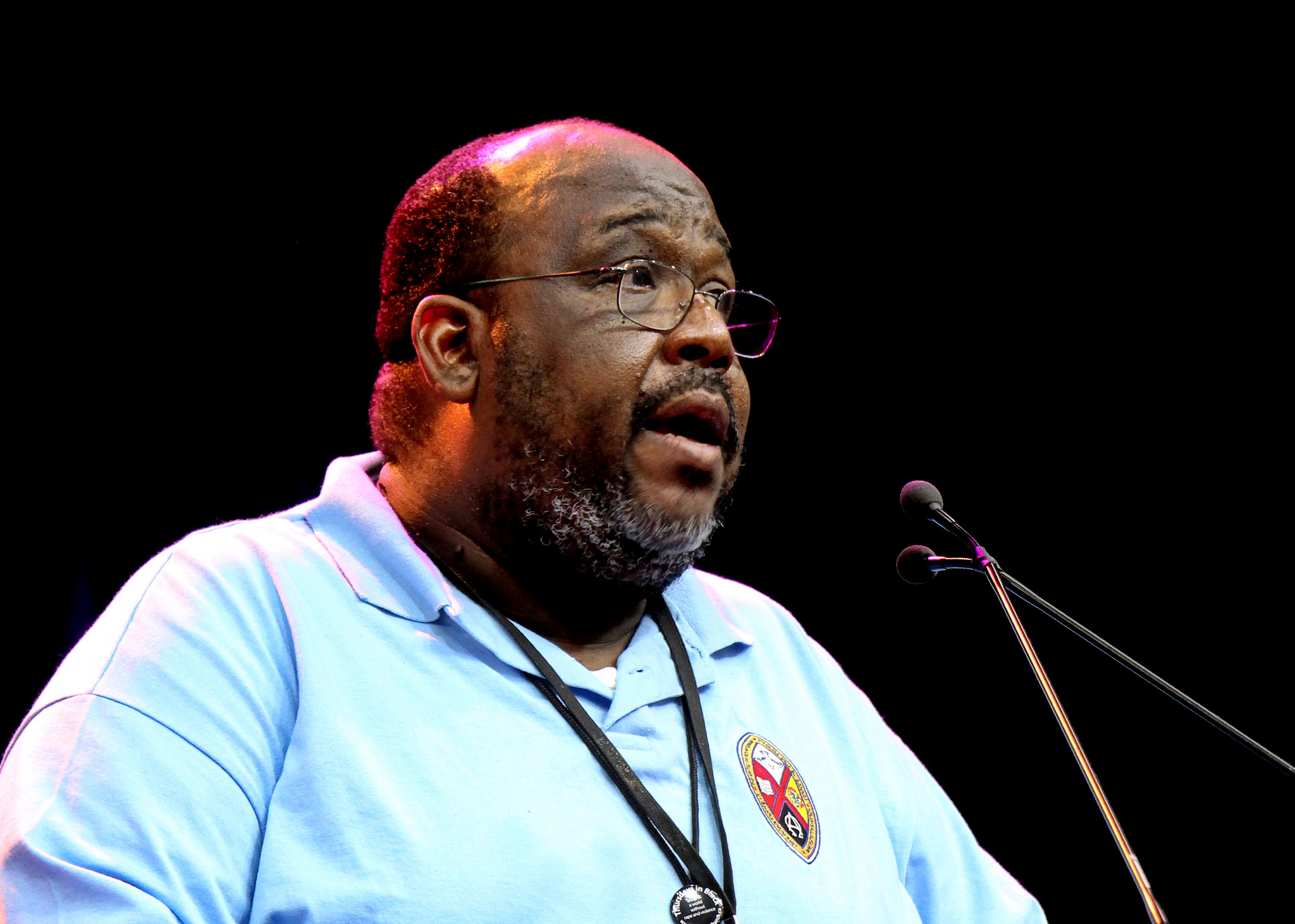 Rev. Paul Douglas Walfall speaks at General Council in Oshawa, Ont. on Friday, July 27, 2018. (Credit: United Church/Flickr/Creative Commons)