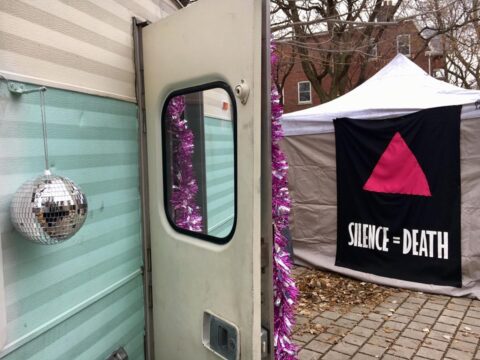 Barbara Hall Park, Toronto. (Credit: Toronto Overdose Prevention Society/Facebook)