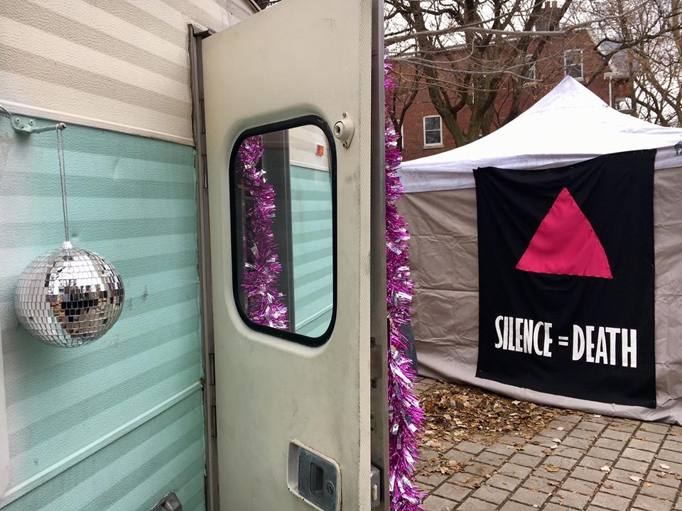 Barbara Hall Park, Toronto. (Credit: Toronto Overdose Prevention Society/Facebook)