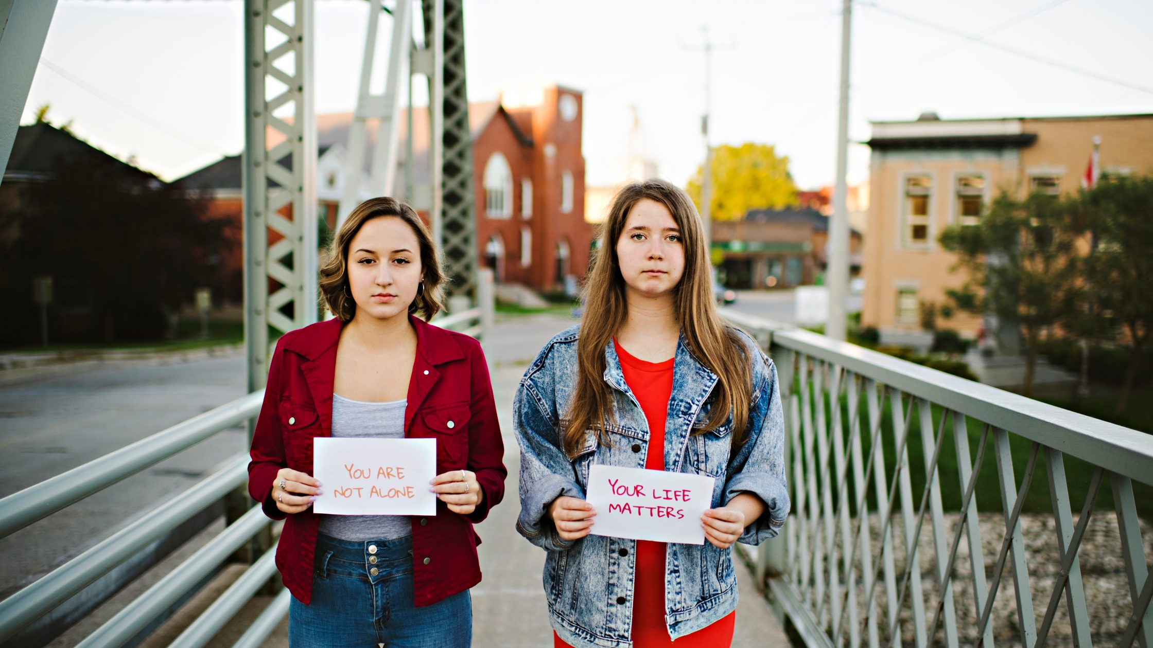 Gretta Dotzert and Olivia Miller were inspired to start their project after seeing another teen do something similar. (Photo: Hilary Gauld-Camilleri)