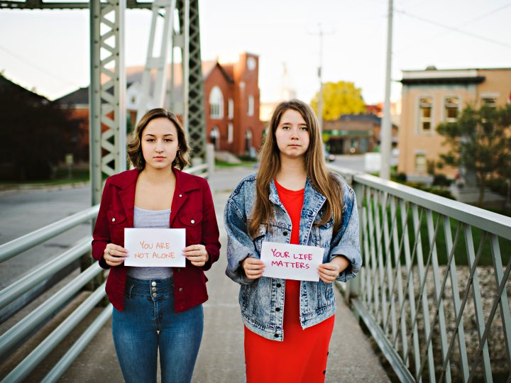 Gretta Dotzert and Olivia Miller were inspired to start their project after seeing another teen do something similar. (Photo: Hilary Gauld-Camilleri)