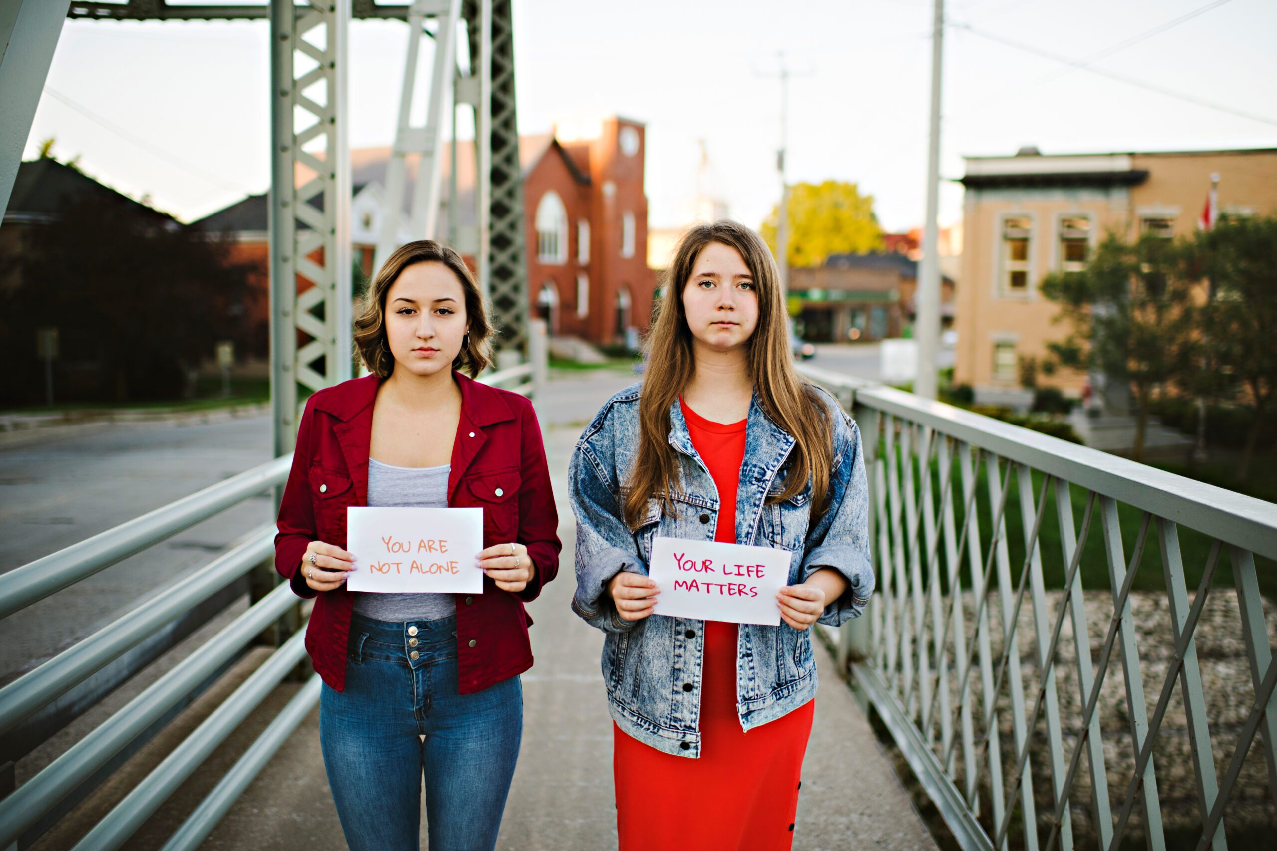 Gretta Dotzert and Olivia Miller were inspired to start their project after seeing another teen do something similar. (Photo: Hilary Gauld-Camilleri)