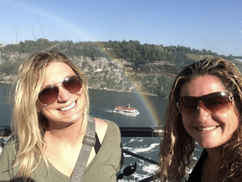 Kimberley Mills, on the left, has found a new church home after her membership at Calvary Baptist was revoked. (Photo: Kimberley Mills/Facebook)