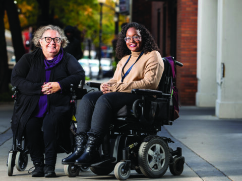 Dorothy Ellen Palmer and Sarah Jama. (Photo by Mike Tigchelaar)
