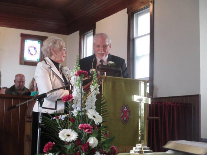 Marilyn and Wayne Myhre at the 165th anniversary of Banner United Church in 2017. (Photo: Julie West)