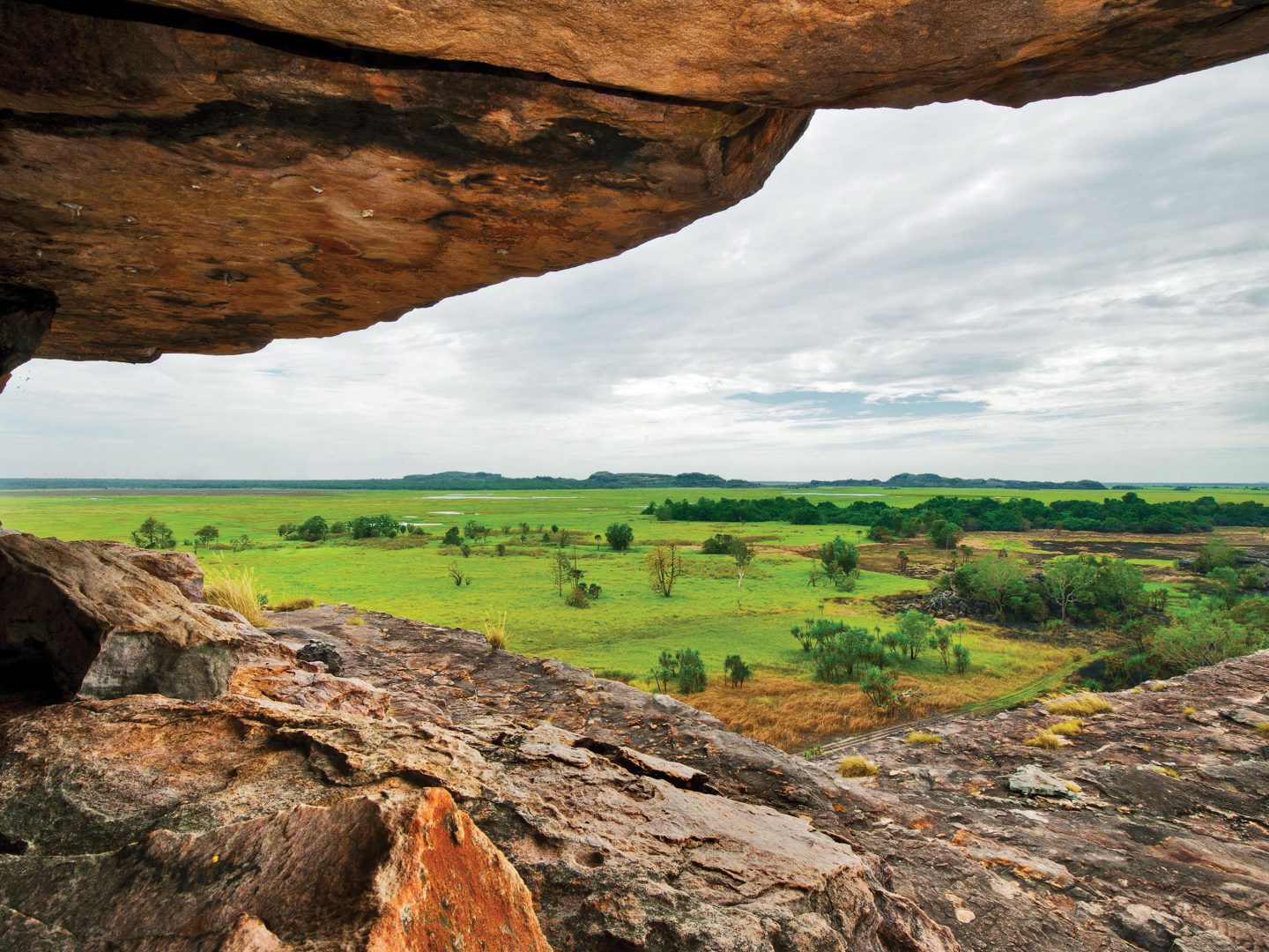 A view of the wetlands from Ubirr Rock in Kakadu National Park. Photo by Ingo Oeland/Alamy Stock Photo