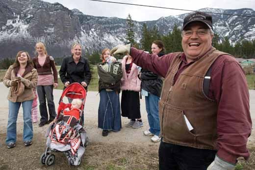 Bountiful leader Winston Blackmore with some of his daughters and grandchildren.