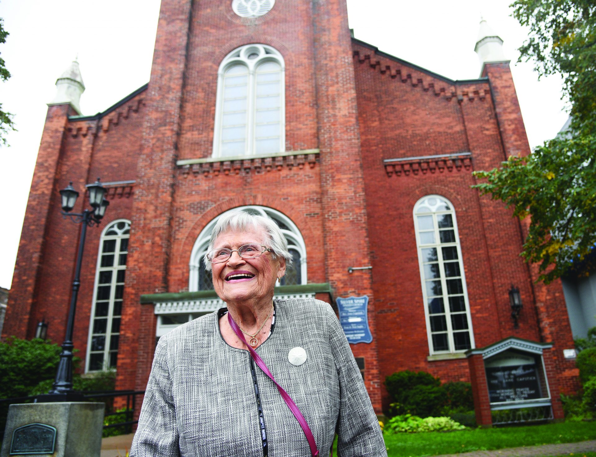 Betty Empringham, 98, started singing in her church choir at the age of eight. She retired last fall. (Photo: Cheryl Clock/St. Catharines Standard)