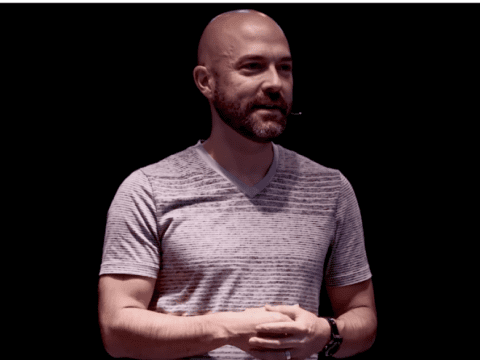 Joshua Harris in a TEDx talk from 2017, in which he talks about getting it wrong with "I Kissed Dating Goodbye." (Credit: TEDx Talks/YouTube)