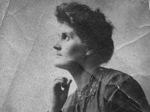 The artist Mary Riter Hamilton.