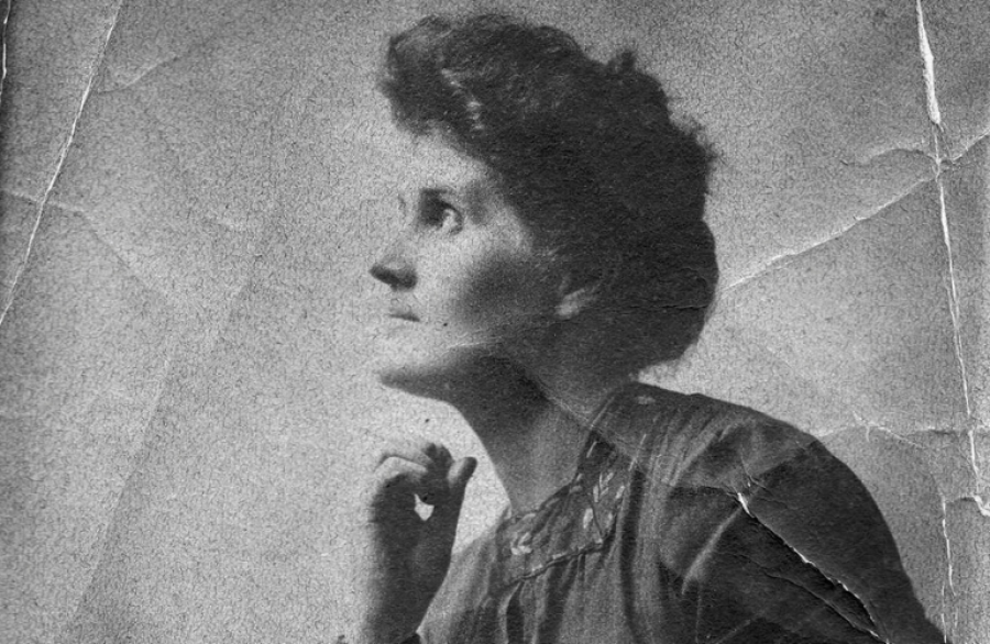 The artist Mary Riter Hamilton.