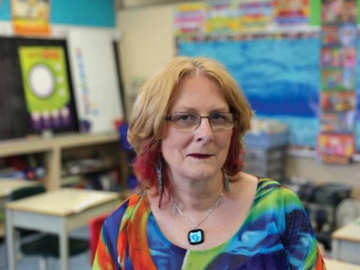 Rev. Susan Mabey in her Toronto classroom. Photo by Jill Kitchener