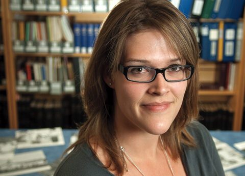 United Church archivist Nichole Vonk. Photo by Merle Robillard