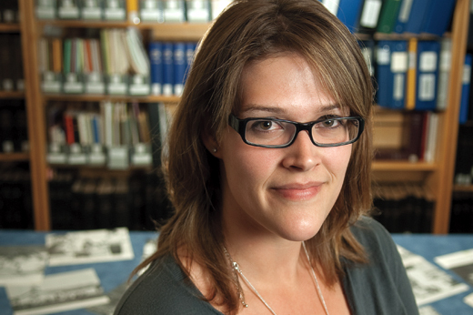 United Church archivist Nichole Vonk. Photo by Merle Robillard
