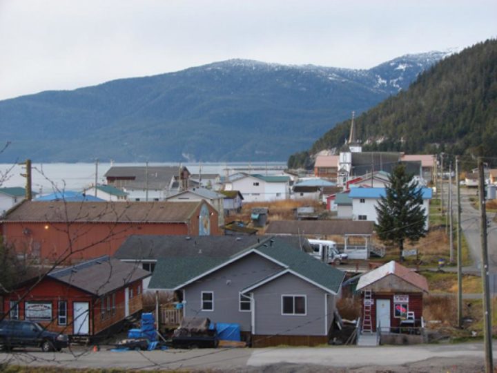 The village of Gingolx in the Nisga'a First Nation. Photo by Richard Wright