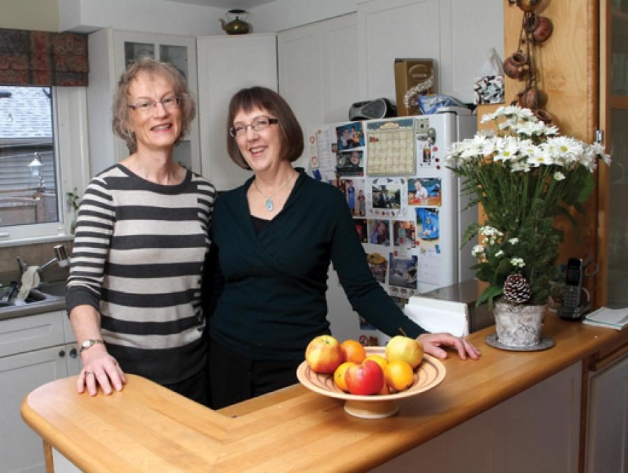 Ruth Wood (left) and her partner Anne. Photo by Ian MacAlpine