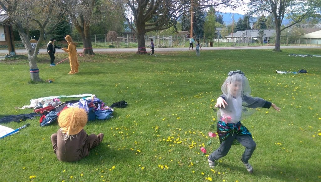 Kids play in Naramata, B.C.