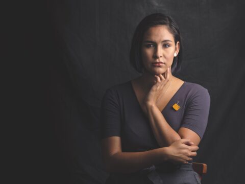 Raven Lacerte, who started The Moose Hide Campaign with her father, Paul, is seen in a photo.