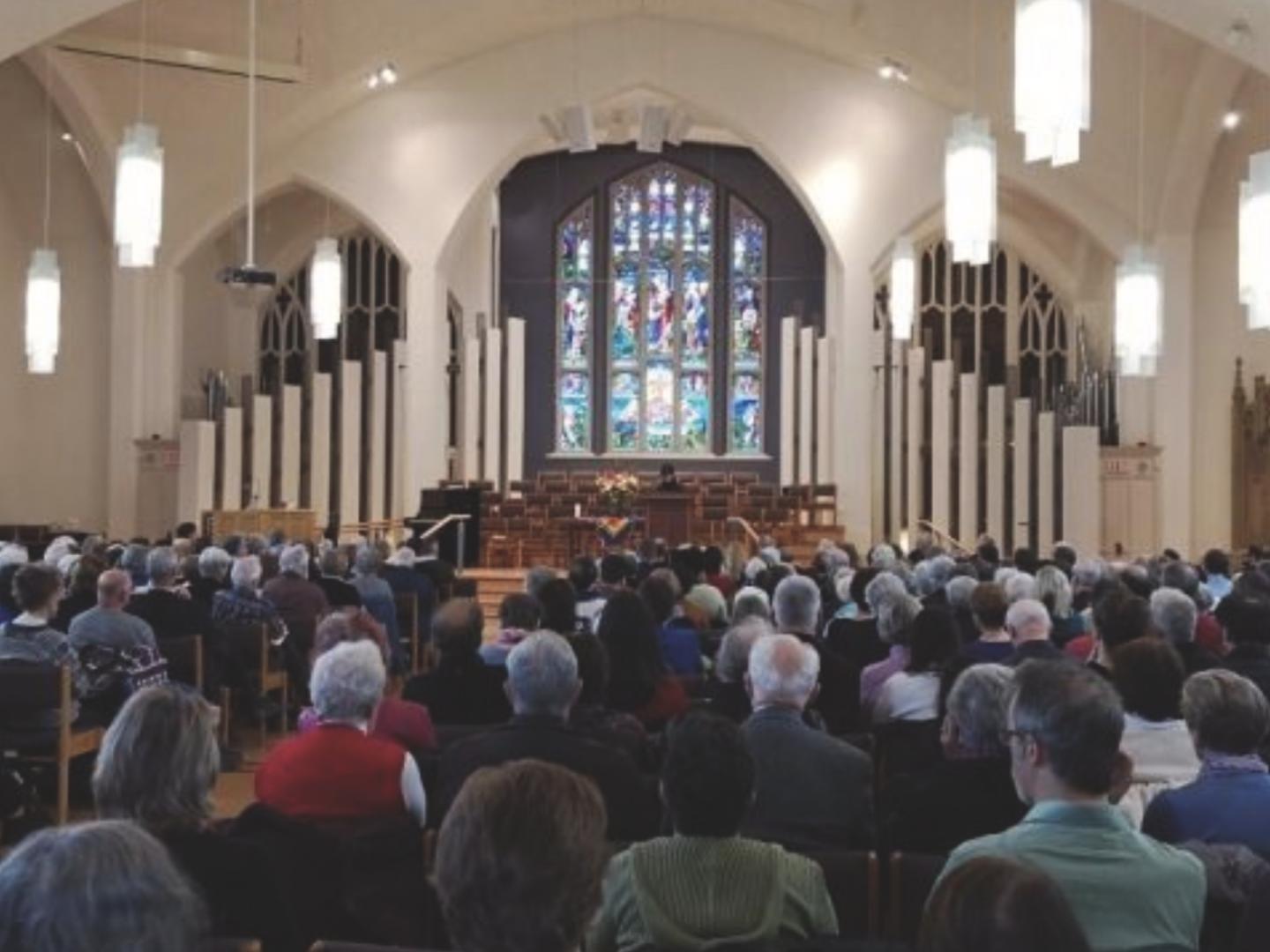 Eglinton St. George’s United in Toronto attracts hundreds to its annual speaker series. (Photo courtesy Eglinton St. George's United)
