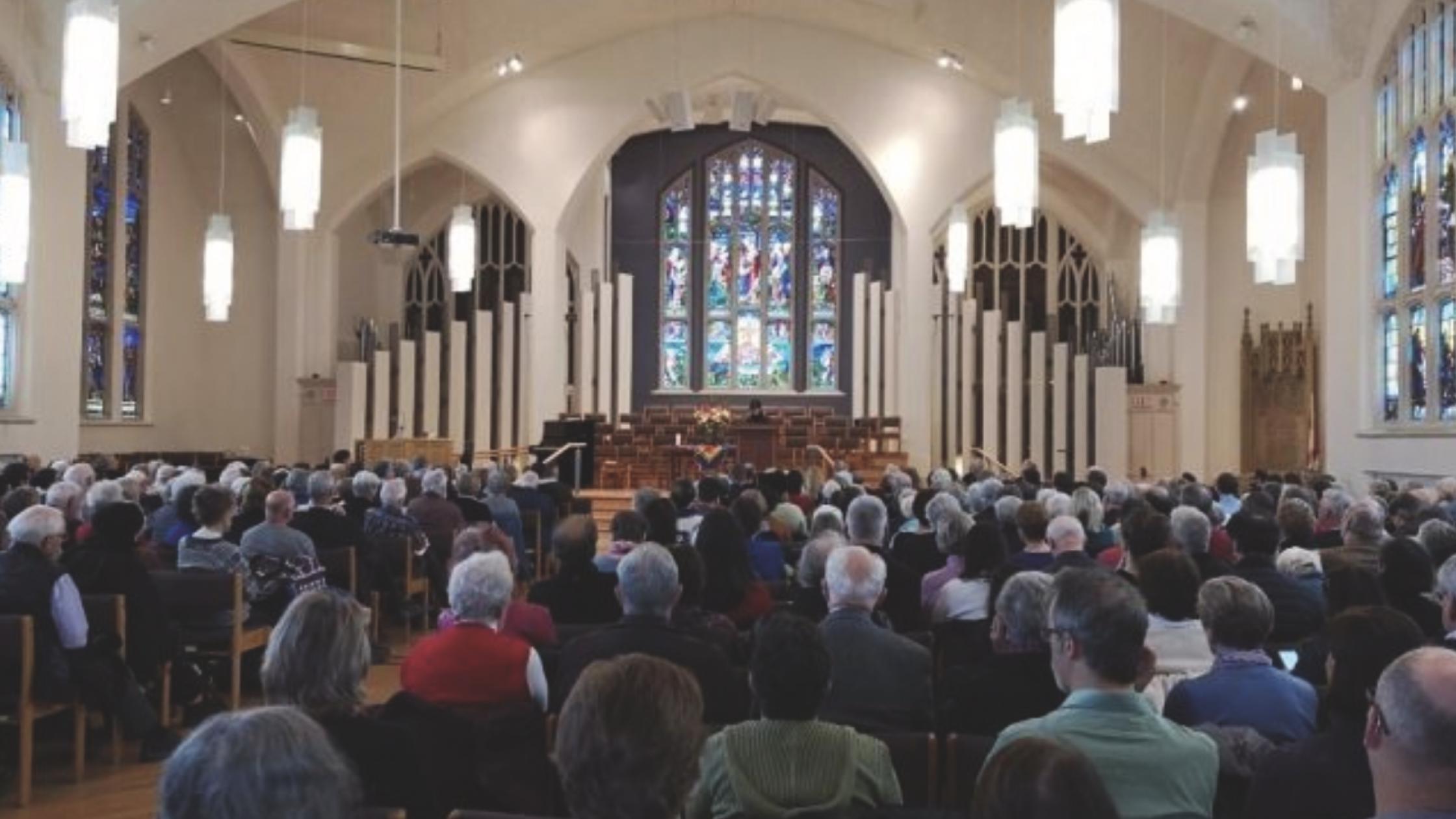 Eglinton St. George’s United in Toronto attracts hundreds to its annual speaker series. (Photo courtesy Eglinton St. George's United)