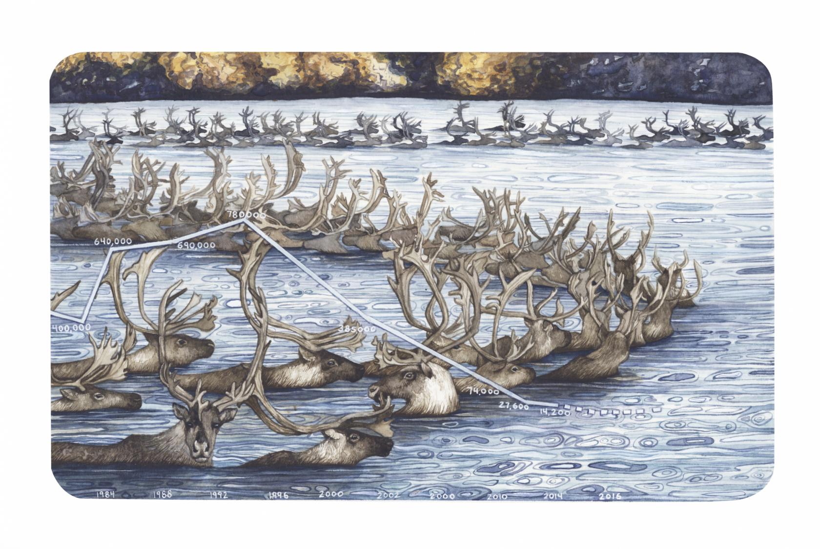 Jill Pelto's art depicts climate change in way data can't Broadview