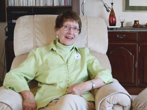 Shirley in chair