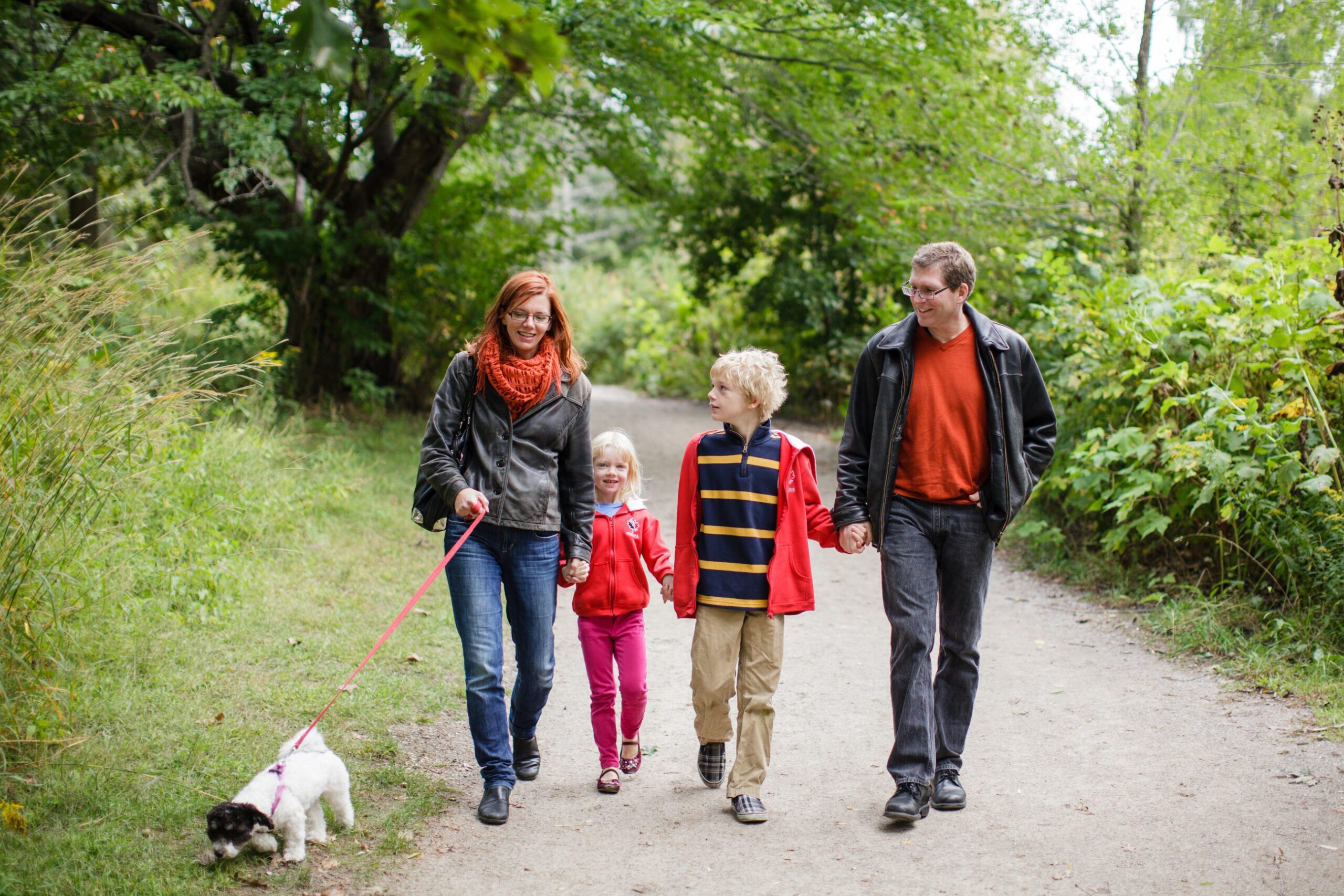 Family walking