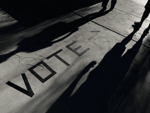 Voters at the polls
