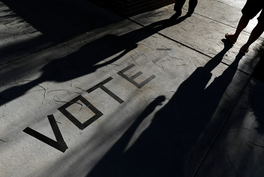 Voters at the polls