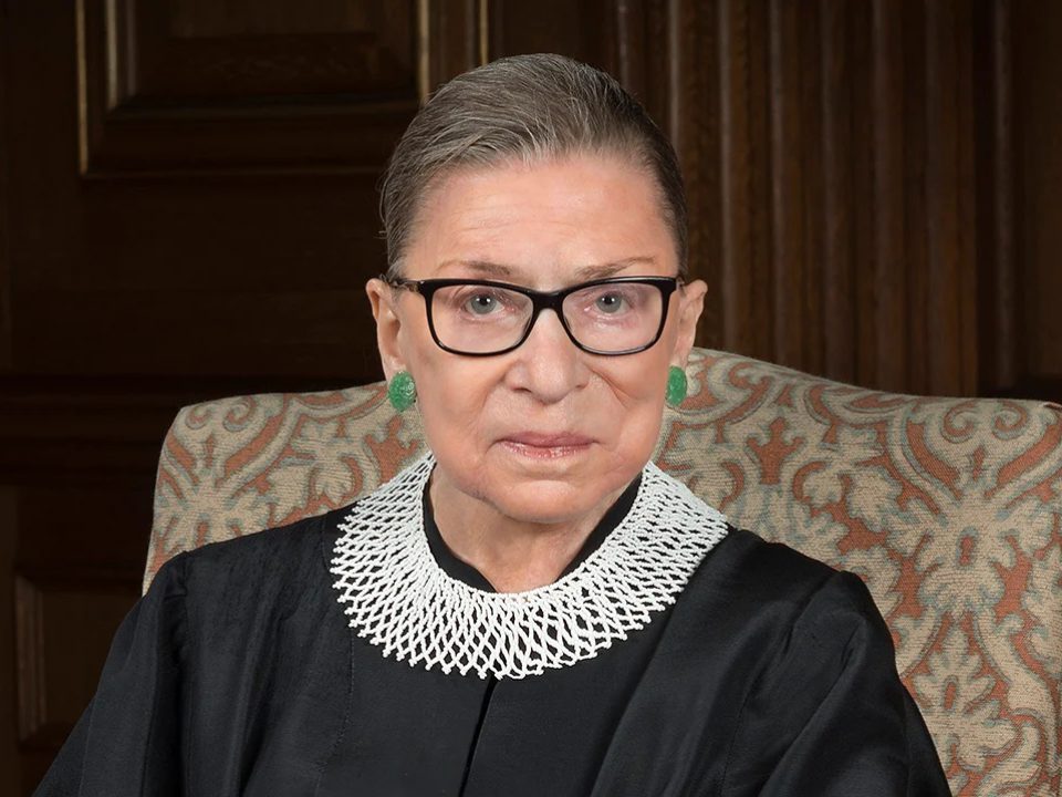 An official portrait of U.S. Supreme Court Associate Justice Ruth Bader Ginsburg in 2016.