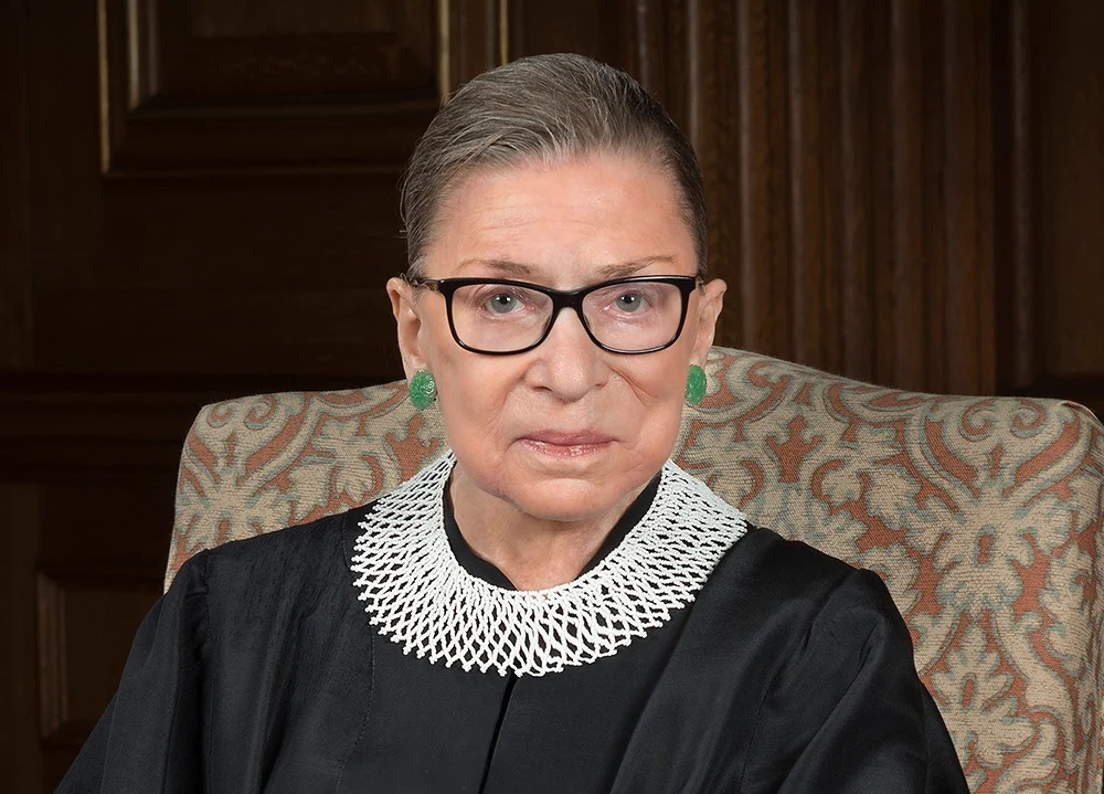 An official portrait of U.S. Supreme Court Associate Justice Ruth Bader Ginsburg in 2016.