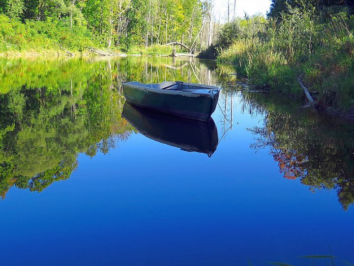 Boat on lake