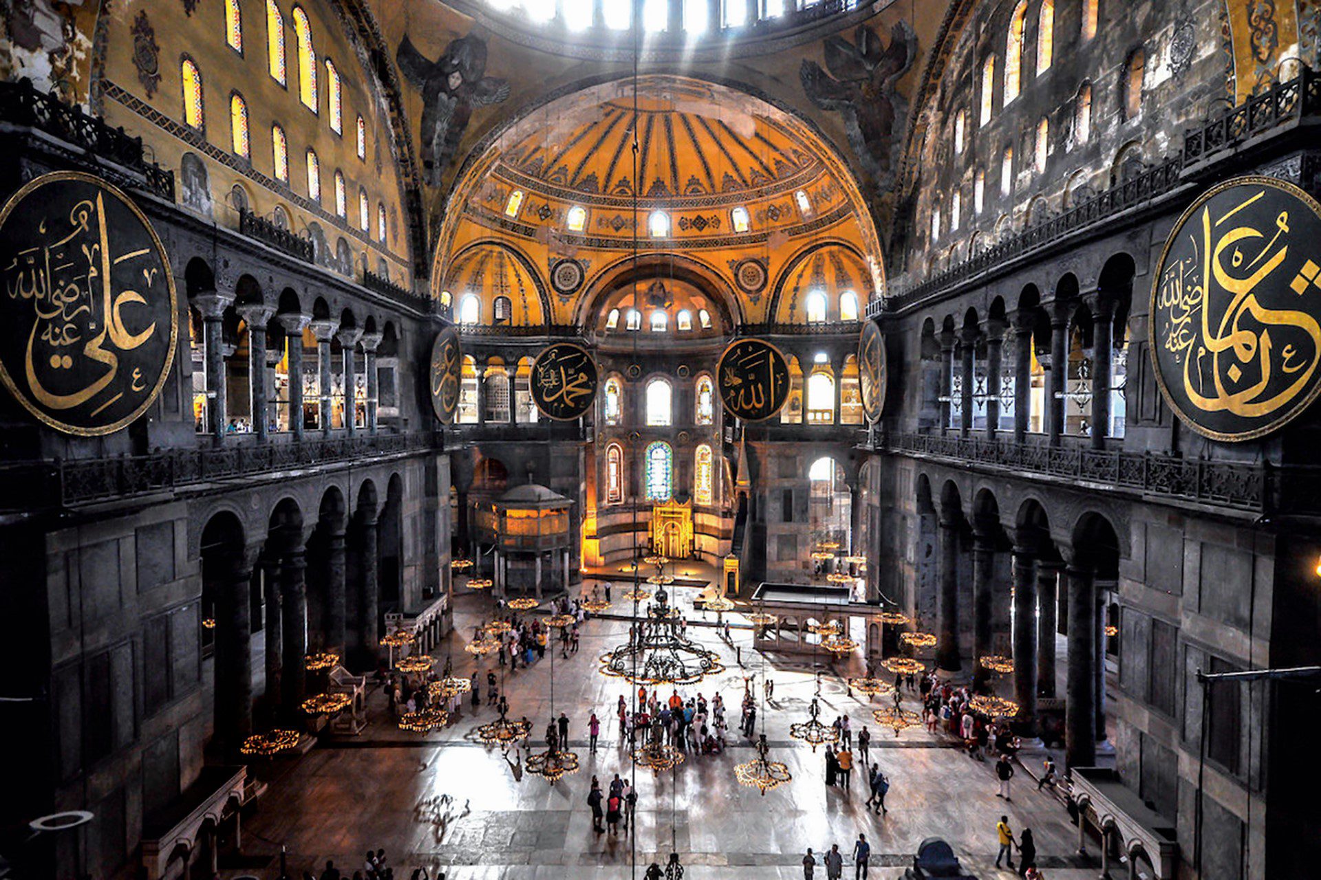 (Photo: Getty Images). sanctuary of Istanbul’s Hagia Sophia. 