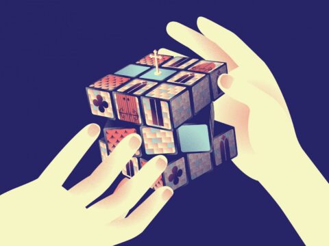 Decorative rubiks cube