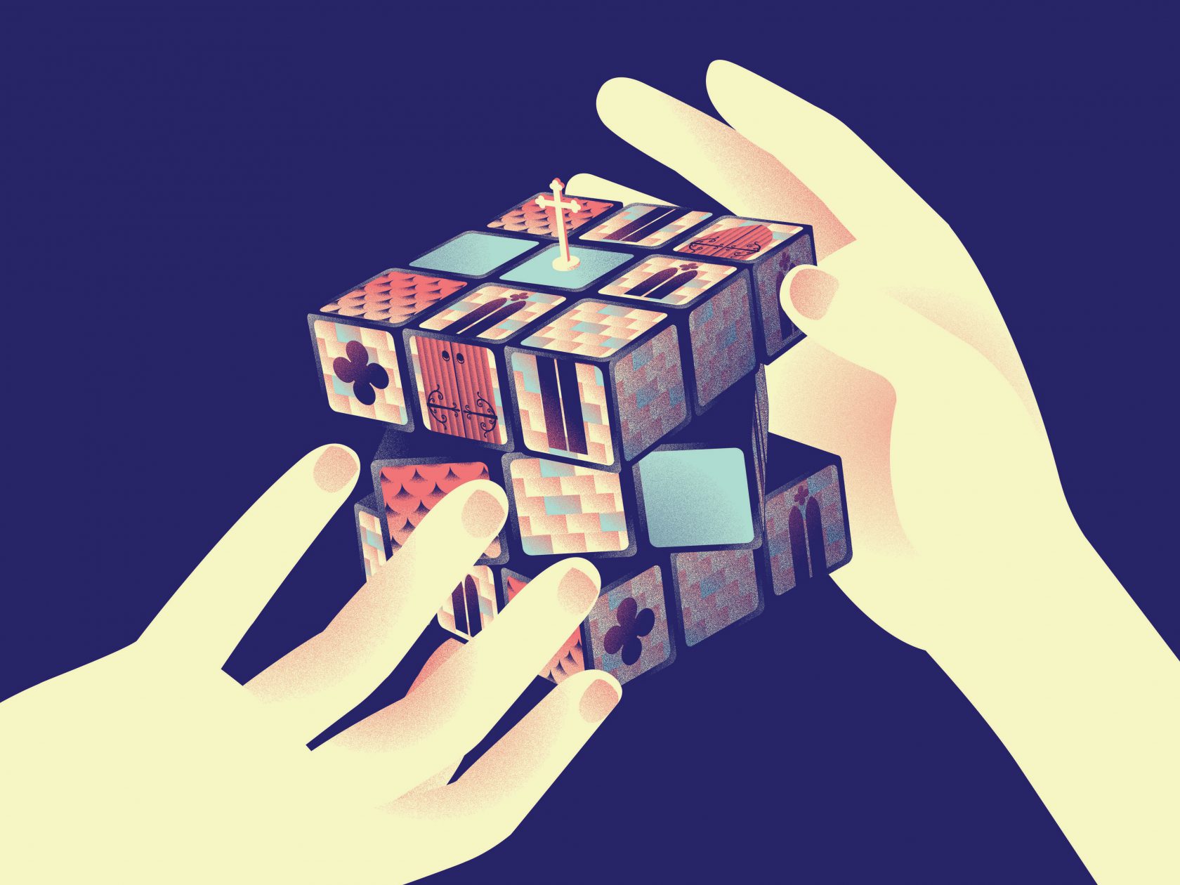 Decorative rubiks cube