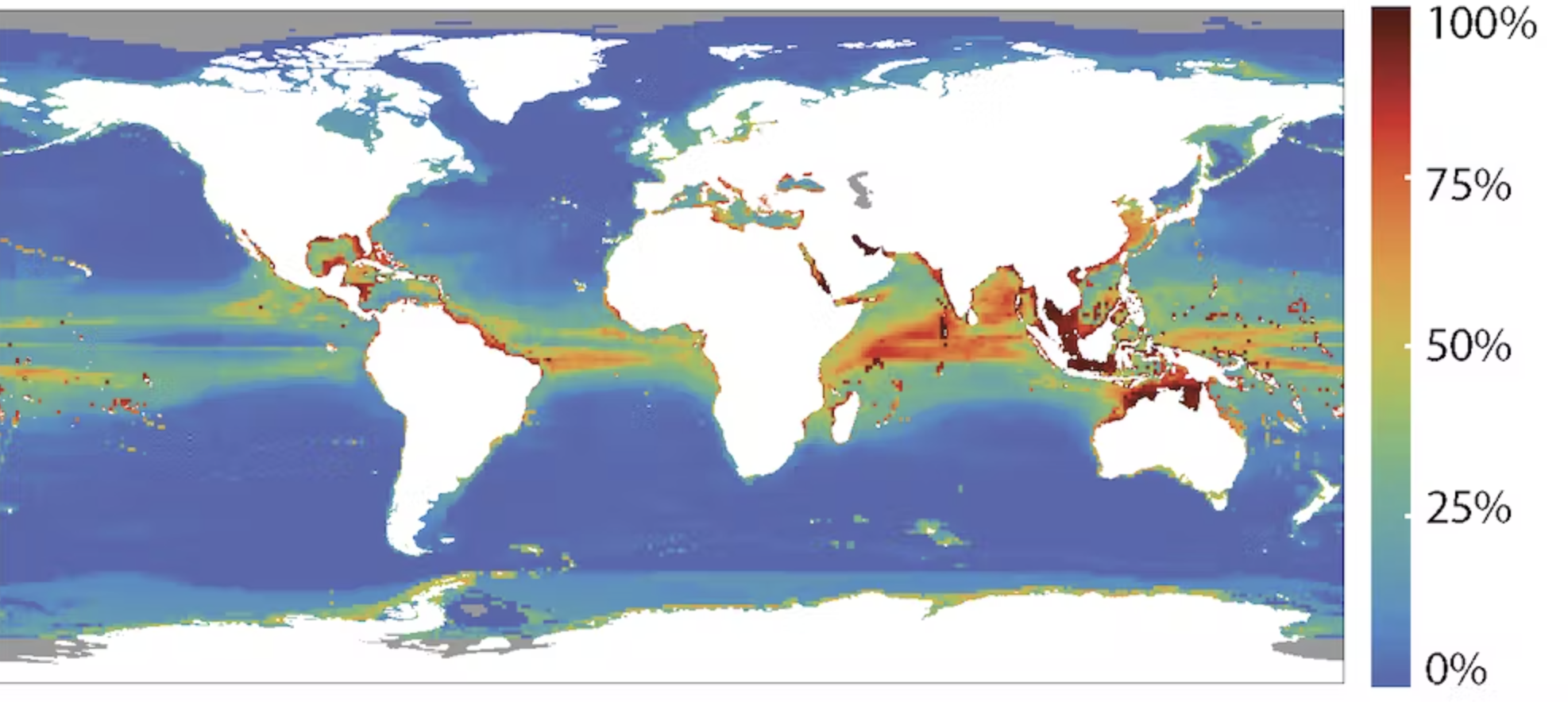 Climate risk index shows threats to 90 percent of the world’s marine ...